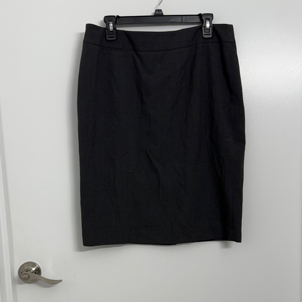 Calvin Klein Charcoal Gray Pencil Skirt
